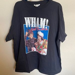 H&M Wham! Last Christmas Graphic Tee, Black